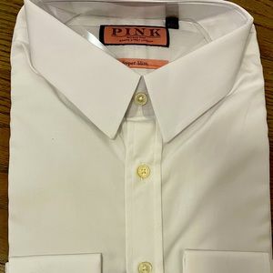 Pink- Thomas Pink super slim white dress shirt